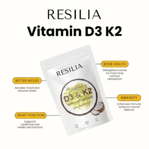 VITAMIN D3 & K2 WITH COCONUT OIL RESILIA™